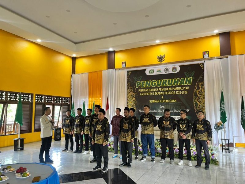 Pelantikan Pimpinan Daerah Pemuda Muhammadiyah Sekadau, Santoso Setio Pesan Semangat Inklusif dan Kreatif Jadi Fondasi Utama