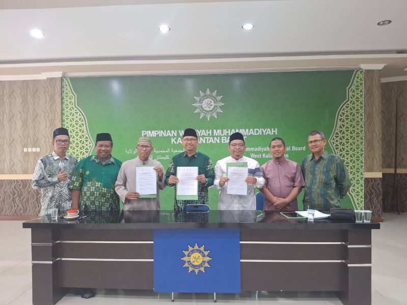Tiga Majelis-Lembaga PWM Kalbar Tandatangani Kesepakatan, Dakwah Muhammadiyah Tidak Cukup hanya di Mimbar