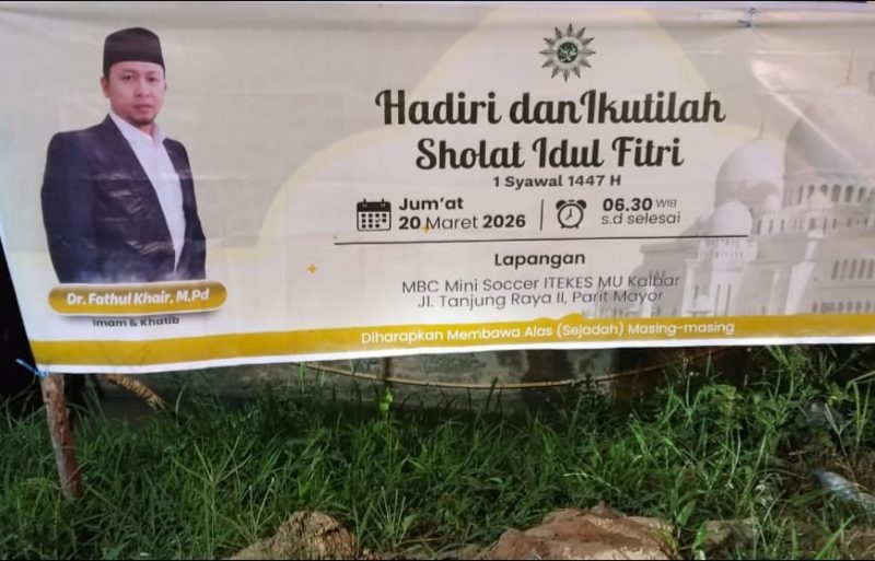 Update Terbaru! Daftar Lokasi Salat Idulfitri Muhammadiyah Se-Kalimantan Barat 20 Maret 2026