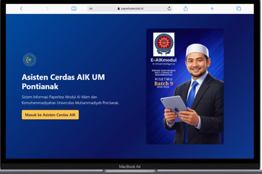 Inovasi Digitalisasi Pendidikan, Asisten Cerdas AIK Ditargetkan Pangkas Penggunaan Ratusan Ribu Kertas di Universitas Muhammadiyah Pontianak