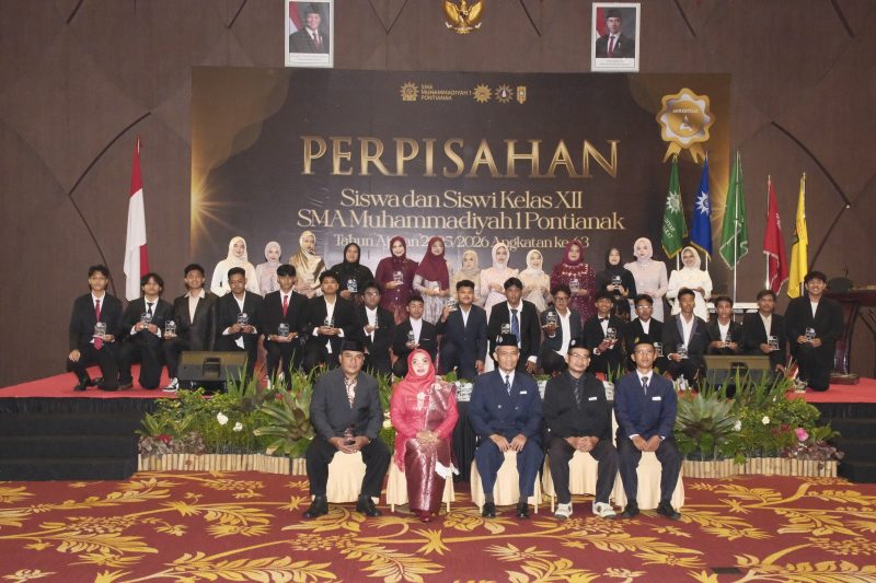 Perpisahan Penuh Haru, 252 Siswa SMA Muhammadiyah 1 Pontianak Lulus 100 Persen